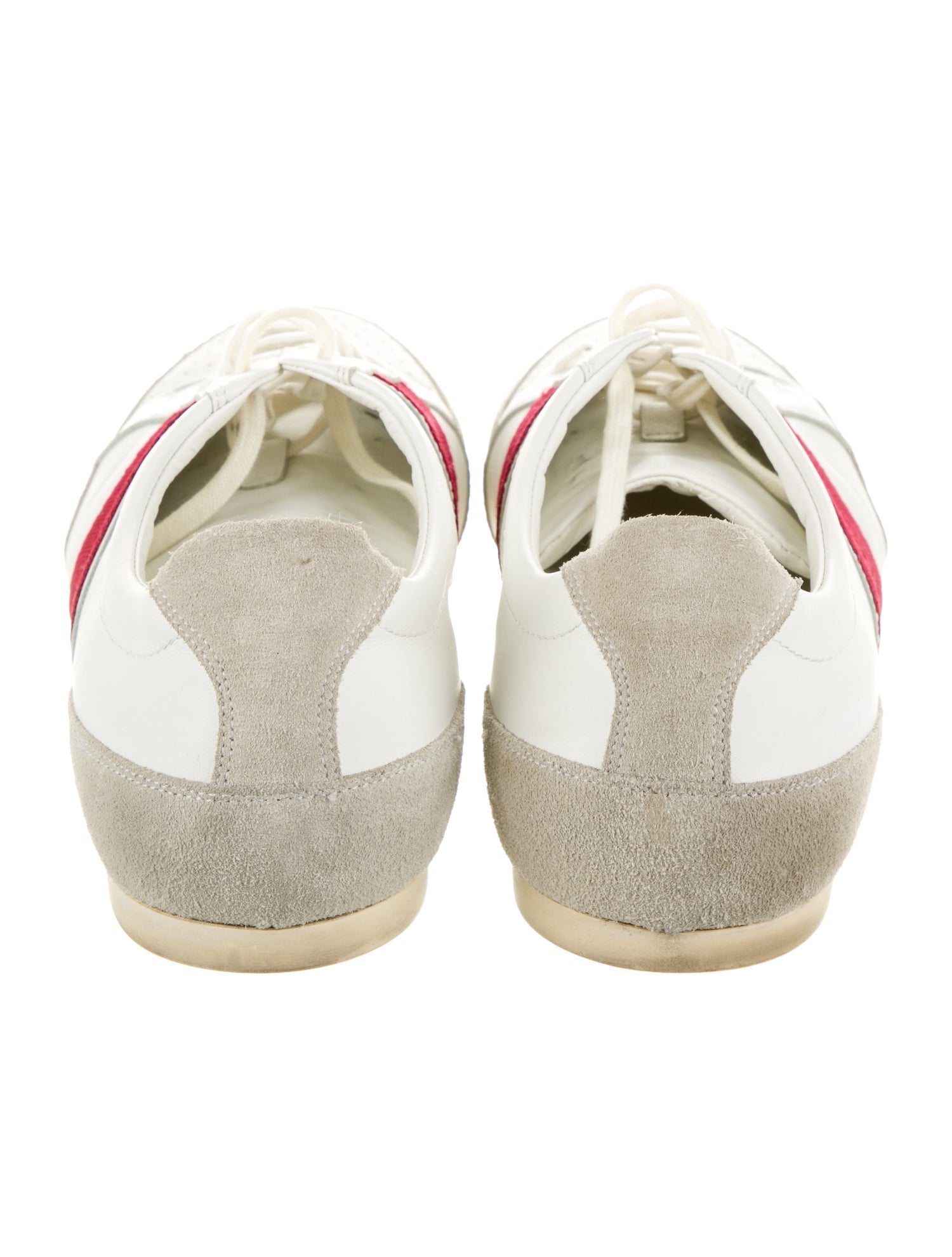 Burberry Leather Colorblock Pattern Sneakers